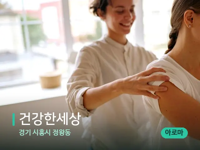 경기 시흥시 정왕동 건강한세상 — 등·허리 관리 장면